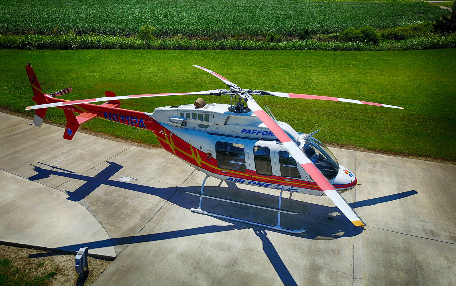 Pafford Air Med helicopter